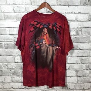 2001 Vintage The Mountain T-Shirt Fantasy Navaho Indian Native Tie Dye XL Nature